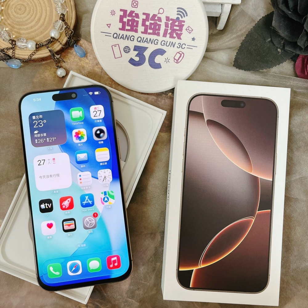 佳里-二手- iPhone16 Pro Max 256G 金色#74258 (店家保固)