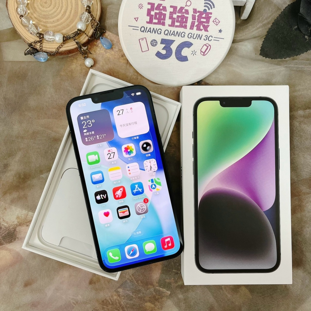 佳里-二手- iPhone14 128G 黑色#15131 (店家保固)