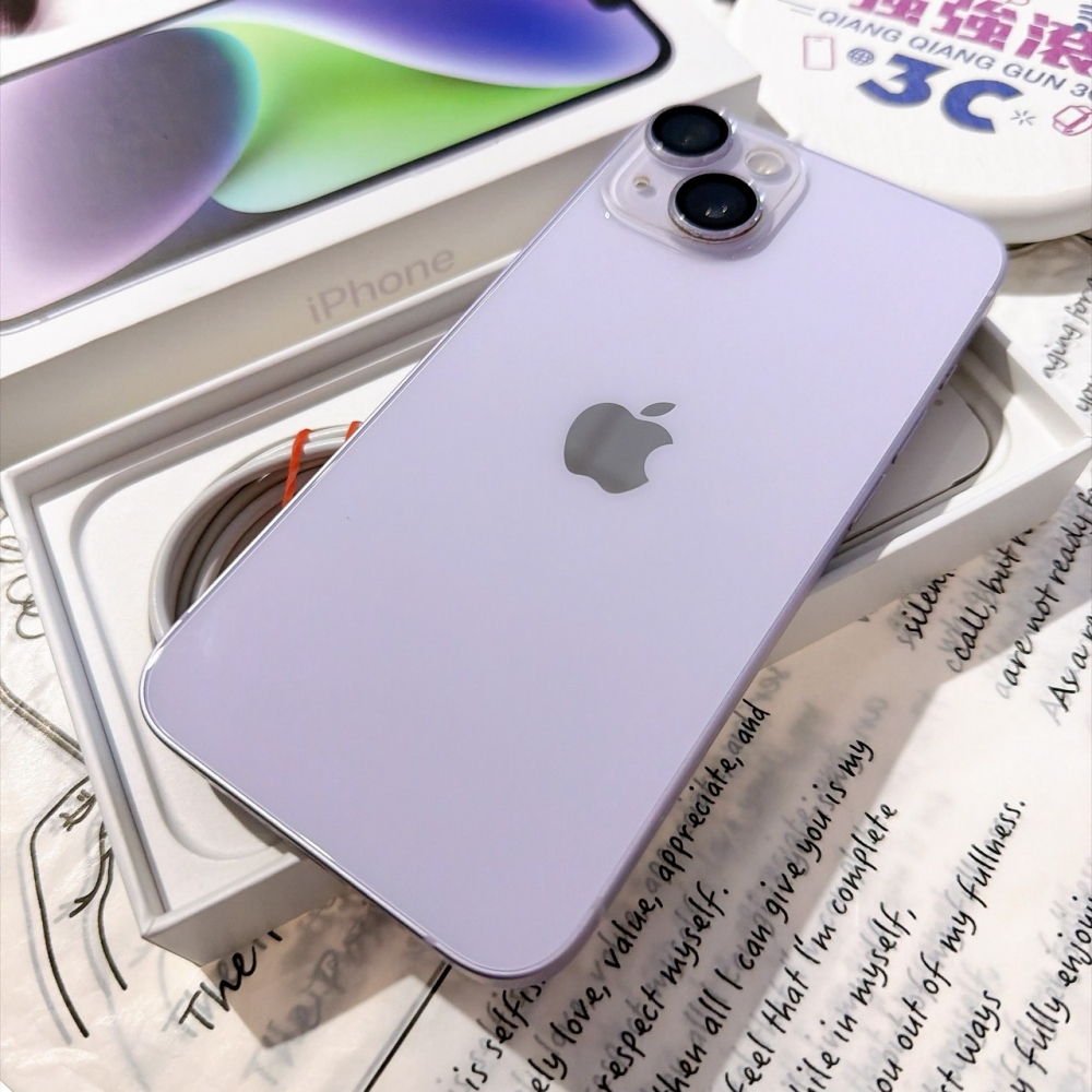 善化-二手 iPhone14 128G 紫色#97707（店家保固）