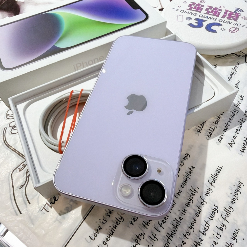 善化-二手 iPhone14 128G 紫色#97707（店家保固）