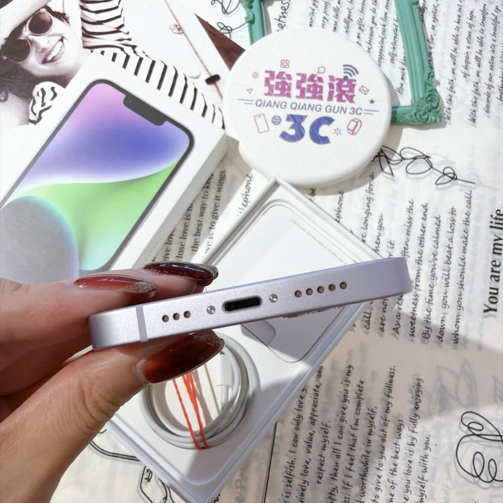 善化-二手 iPhone14 128G 紫色#97707（店家保固）