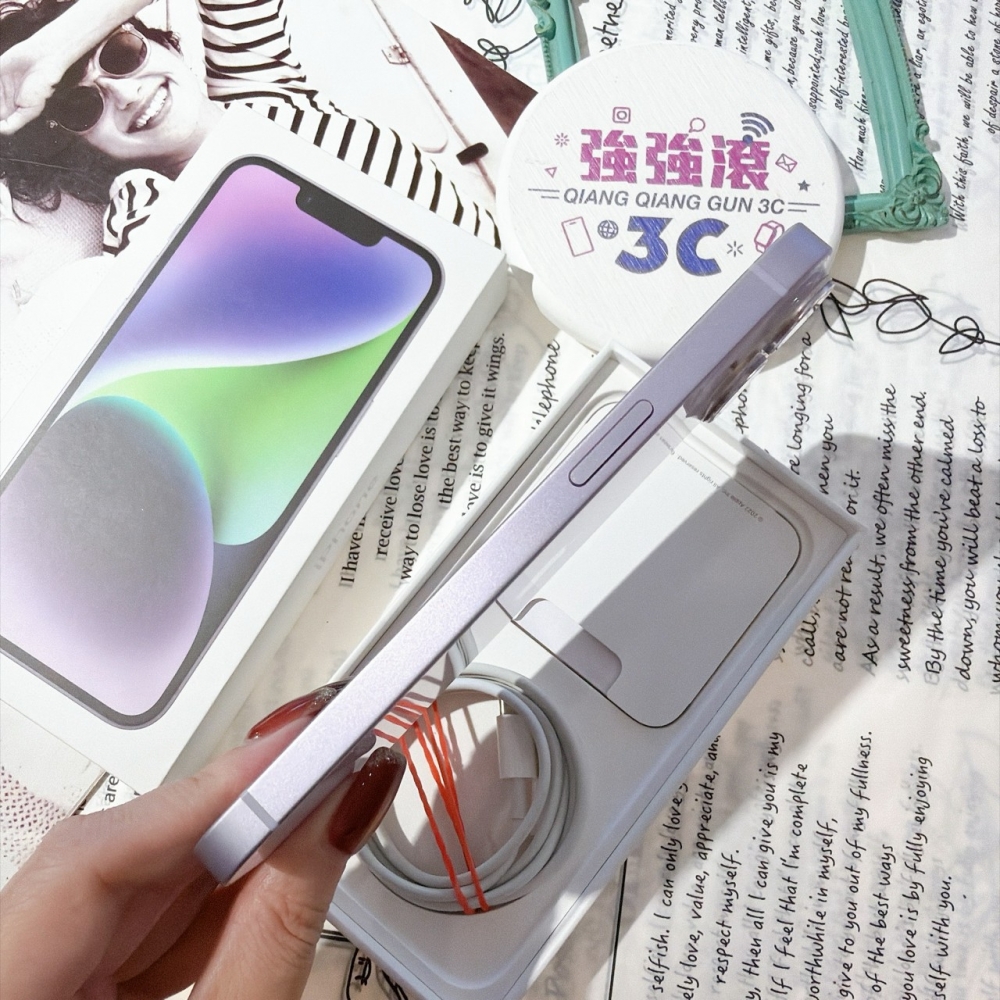善化-二手 iPhone14 128G 紫色#97707（店家保固）