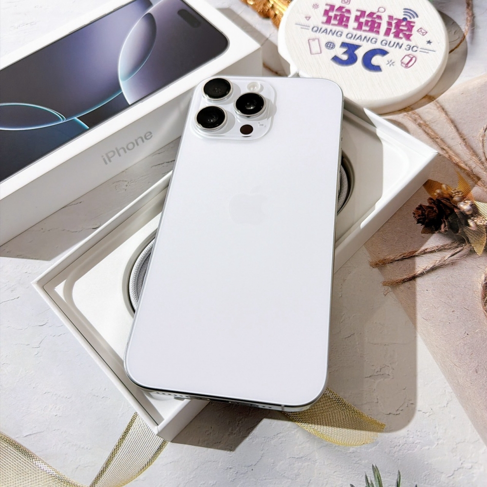 善化-二手 iPhone16 Pro Max 1TB 白色#60488(店家保固)