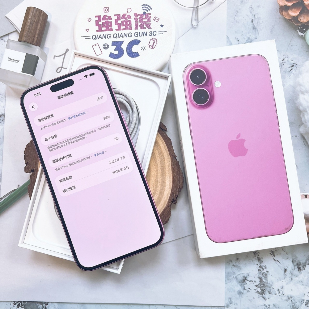 二手 iPhone16Plus 128G 粉色*48585（店家保固）