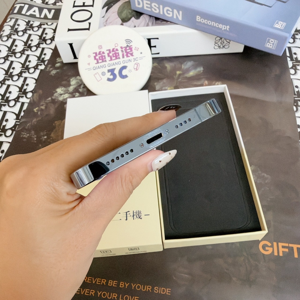 鹽行-二手iphone 13 promax 256G 藍色 #51962（店家保固）