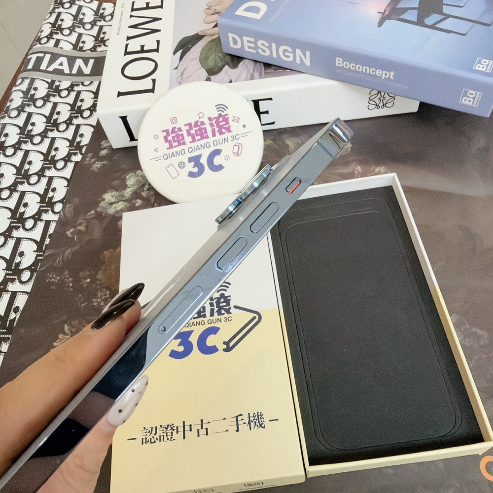 鹽行-二手iphone 13 promax 256G 藍色 #51962（店家保固）