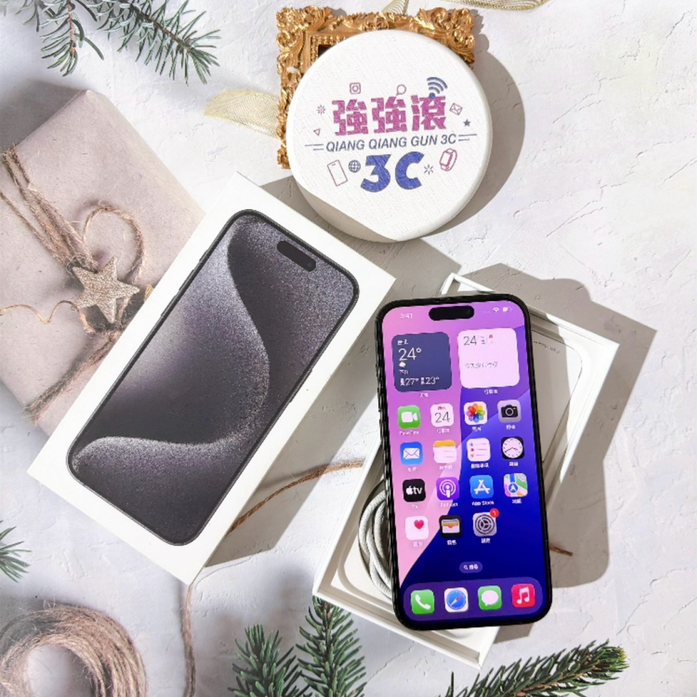 善化-二手 iPhone15 Pro 256G 黒色#22317（店家保固）