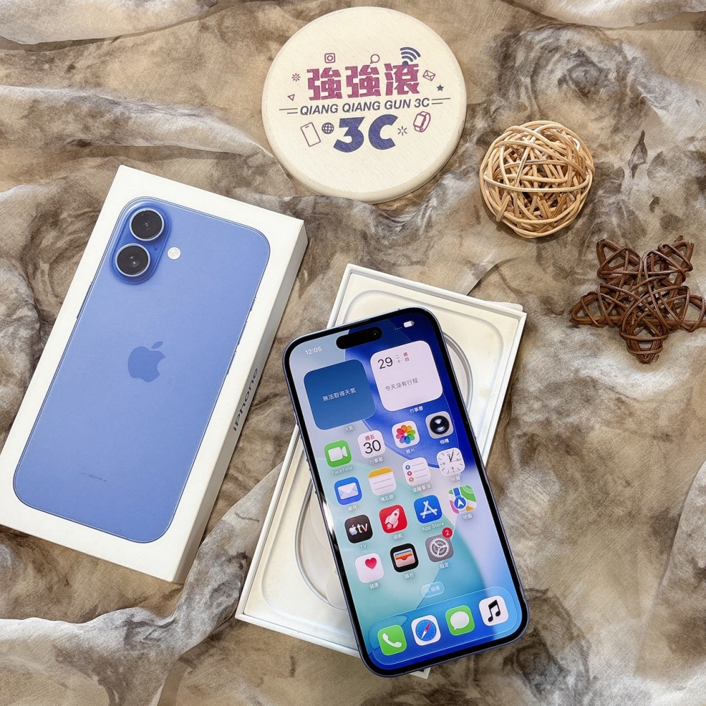 二手 iPhone16 256G 藍色*17373(店家保固)